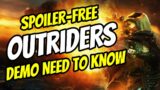 Top 10 SPOILER FREE Outriders Demo Things You Need to Know | OUTRIDERS NEWS | OUTRIDERS TIPS