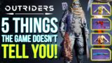 OUTRIDERS – 5 Biggest Things The Game Doesn't Tell You (Outriders Free Demo Tips & Tricks)