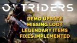 OUTRIDERS | BUG FIXES | NEWS UPDATE | LEGENDARY ITEMS