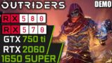 Outriders DEMO | RX 570 | 1650 SUPER | RTX 2060 | RX 580 | 750 ti | PC Performance Test