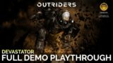 Outriders – Devastator Full Demo Playthrough & All Side Quests | No Dialogue