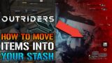 Outriders: How To Move ITEMS To Your STASH! In The Outriders DEMO (Resource Guide)