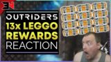 OUTRIDERS 13x LEGENDARY REWARDS REACTION LIVE – Outriders Legendary Weapons World Tier Rewards