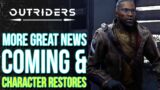OUTRIDERS | More Great News: Character Restoration & New Update Might Drop Soon! (Outriders Update)