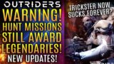 Outriders – A Big Warning! Hunt Missions STILL AWARD Legendary Weapons! Trickster Nerf Updates!