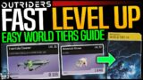Outriders: EASY WORLD TIERS & HIGH LEVEL LOOT GUIDE – How To Progress World Tiers – FARM / EASY GEAR