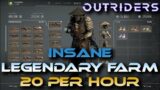 Outriders Endless Legendary Farm 20 Per Hour This Is Actually Insane Will Be Nerfed!!! Good Luck!!!