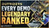 Outriders – Every Demo Legendary Ranked | Full Discussion and Analysis