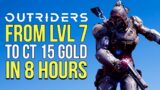 Outriders | POWERLEVEL ALT TO CT 15 GOLD FAST!