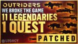 PATCHED! Outriders – 11 Legendaries For 1 Quest – MAJOR Bug After First Update