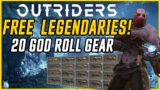 20 GIFTED GOD ROLL ITEMS! Big Restoration Fix Gives Everyone Legendary Gear! // Outriders