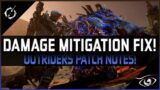 OUTRIDERS NEWS! DAMAGE MITIGATION FIXED & MORE!