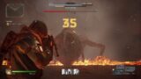 Outriders – Inferno: Acari's Nest: Molten Acari (Giant Spider) Bossfight Devastator PS5 Gameplay