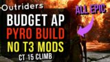Outriders – NEW BEST BUDGET ANOMALY PYROMANCER BUILD – NO T3 MODS OR LEGENDARIES – For CT 15 Climb.