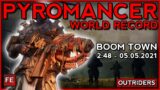 Outriders – Pyromancer: Boom Town World Record (2:48) (ERASER BUILD)