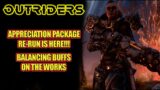 Outriders | Appreciation Package Re-Run Is Here! | Balancing Buffs on the Works