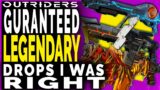 Outriders GUARANTEED LEGENDARY DROPS I WAS RIGHT –  What the Devs Never Told You But I DID