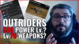 Outriders | Level 70 Weapons, 580 Gear Score? Rocket Launcher? Lets Discuss