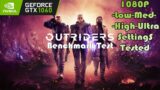 GTX 1060 ~ Outriders Benchmark Test | 1080P Low-Medium-High-Ultra Settings Tested