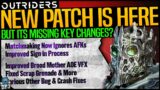 NEW OUTRIDERS PATCH / UPDATE IS MISSING MASSIVE CHANGES! – New Patch & Patch Notes