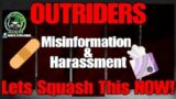 OUTRIDERS | Clearing Up Misinformation & Harassment | #Outriders