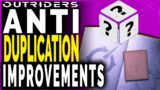 Outriders ANTI DUPLICATION IMPROVEMENTS – NEW Outriders Patch Date