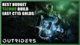 Outriders | The Best Budget Techno Build For Easy CT 15 Golds | 1440P 60FPS