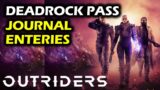 Deadrock Pass: All Journal Entries Locations | Outriders Collectibles Guide Walkthrough