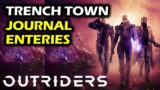 Trench Town: All Journal Entries Locations | Outriders Collectibles Guide Walkthrough