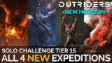 All 4 New Expeditions in Outriders Update – Solo Challenge Tier 15 [Outriders New Horizon]