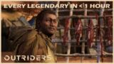Outriders | Every Legendary In Less Than 1 Hour (Exploit) | New Horizon Update | 1440P 60FPS
