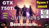 Outriders GTX 750Ti – 1080p – High – Medium – Low – 900p – 720p | Performance Benchmarks