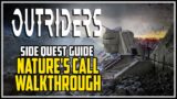 Outriders Nature's Call Side Quest
