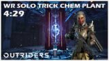 Outriders | World Record Solo Trick | Chem Plant | New Horizon Speedrun – 4:29 | 1440P 60FPS
