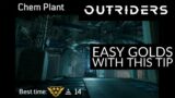 How to Gold Chem Plant at CT15! The Elevator Skip – Outriders