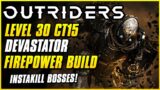 NEW BEST DEATHPROOF DEVASTATOR BUILD FOR CT15! | Outriders New Horizon | Firepower Weapon Build