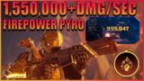 OUTRIDERS: FIREPOWER PYROMANCER BUILD 1.5M+DMG/SEC!!!