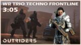 Outriders | World Record Trio Techno | Frontline | New Horizon Speedrun – 3:05 | 1440P 60FPS