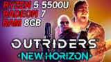 Outriders – AMD Ryzen 5 5500U Radeon 7 Graphics 8GB RAM 1080P/720P