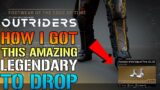 Outriders: EDGE OF TIME LEGENDARY ARMOR LOCATION | How I Got This Amazing Legendary To Drop