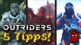 Outriders: 5 Tipps zum Spielstart! | Gameplay Guide [Deutsch German]