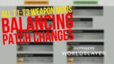All T1-T3 WEAPON MODS changes from the balancing patch | Outriders Worldslayer