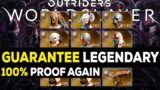 GUARANTEE TARGETED LEGENDARY GOD ROLL DROPS in Outriders Worldslayer With Proof 100% Again!!!