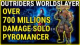Over 700 Millions Damage SOLO PYROMANCER- Timeworn Spire (OUTRIDERS WORLDSLAYER)