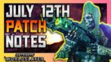 QUICK Outriders July 12th Patch Notes! LOOT NERFED? TECHNO BUFFED?