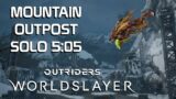 37 Seconds Gain – Mountain Outpost Solo 5:05 – Outriders Worldslayer