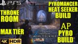 AP Pyromancer Heat Seeker Build OUTRIDERS WORLD SLAYER Max Tier XP Points! Throne Room Gameplay PS5