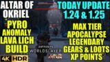 Altar of Okriel Max Level Gears Farm! XP Points OUTRIDERS WORLDSLAYER Update 1.25 Pyromancer Build
