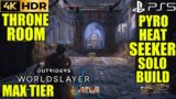 Best Heatseeker Build OUTRIDERS WORLDSLAYER Throne Room Pyromancer Solo Build Gameplay PS5 4K 60FPS