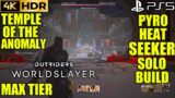 Best Solo Heat Seeker's Build OUTRIDERS WORLDSLAYER Temple of the Anomaly Pyromancer Build Gameplay